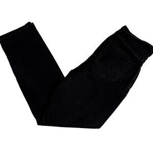 Lee Womens Jeans Size 8 Short Mid Rise Slim Leg Black Denim Sculpting Stretch Y2